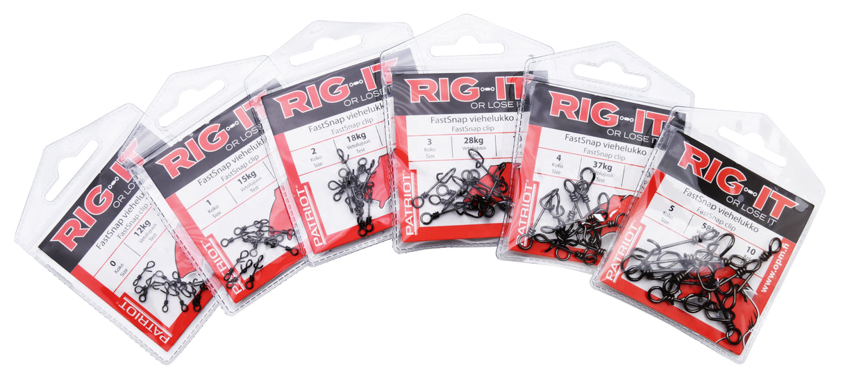 Patriot Rig-It FastsSnap Lure Snap 10-Pack