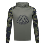 Mikado UPF50+ Green Camo Fishing Hoodie