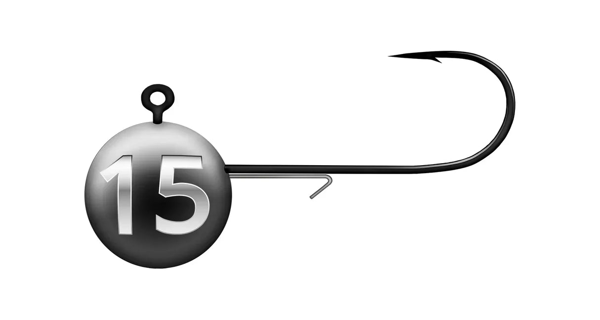 K.P Baits jigipää Round 15 g 4 kpl/pkt - Happy Angler