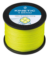 Kinetic 4 Braid Fluo Yellow 1200 m kuitusiima - Happy Angler