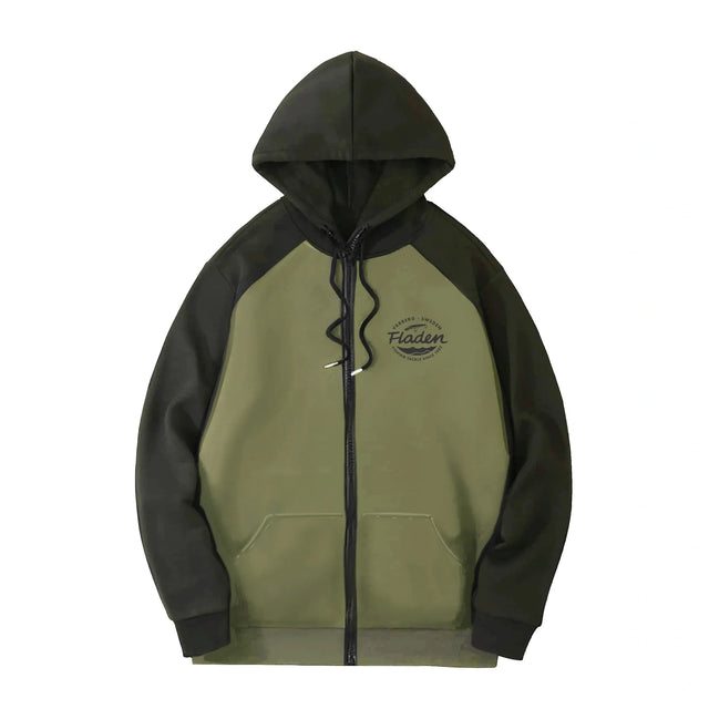 Fladen Green Perch vetoketjullinen huppari - Happy Angler