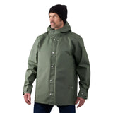 Grundens 1926 Regnkläder Coat Stone Moss sadetakki - Happy Angler