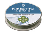 Kinetic 4 Braid Dusty Green 300 m kuitusiima - Happy Angler
