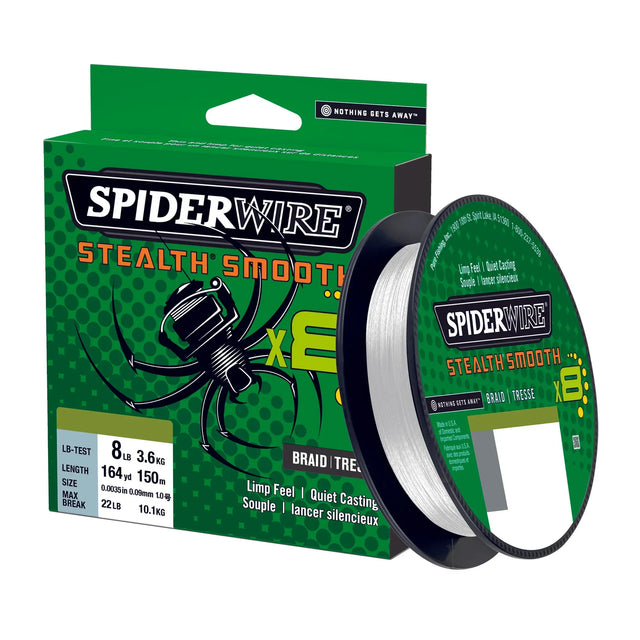 Spiderwire Smooth 8 valkoinen 300 m - Happy Angler