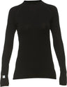 North Outdoor Active merinovilla 210 naisten aluskerraston paita, musta - Happy Angler