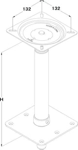 Marinvent kalastajanistuimen jalka - Happy Angler