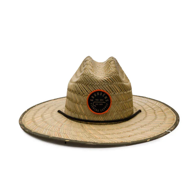 Grundens Waterman Straw Hat hellehattu - Happy Angler