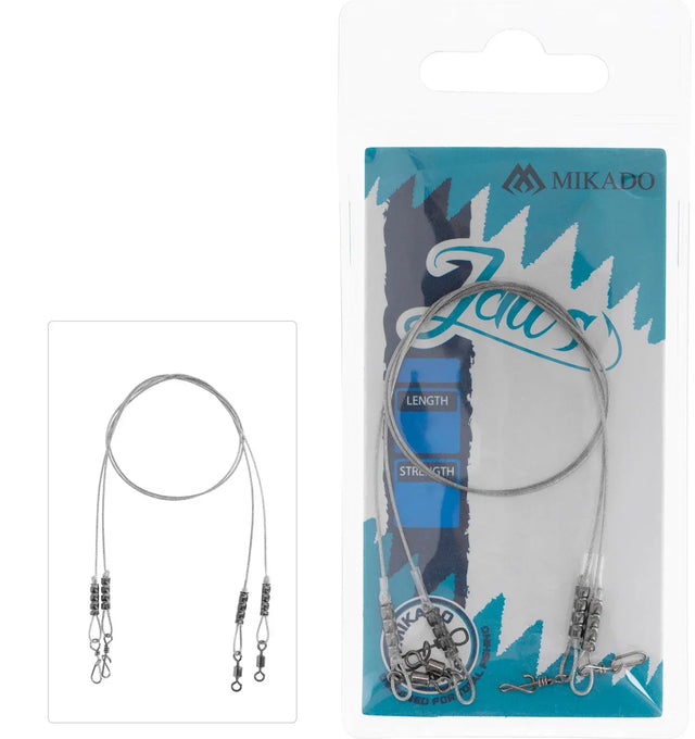 Mikado Jaws Steel peruke 2 kpl/pkt - Happy Angler