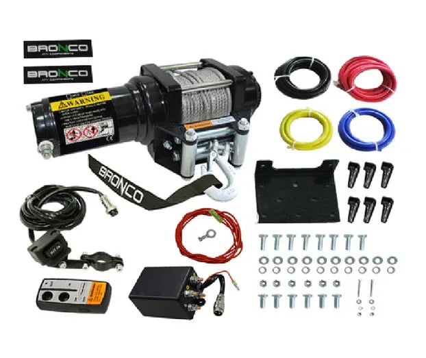 Bronco Gen I Winch 2500 Wire sähkövinssi - Happy Angler