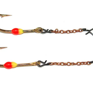 Ice Fishing Chains and Colored Fishing Hooks