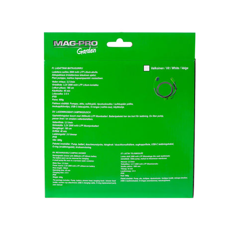 Mag-Pro ladattava retkisuihku - Happy Angler