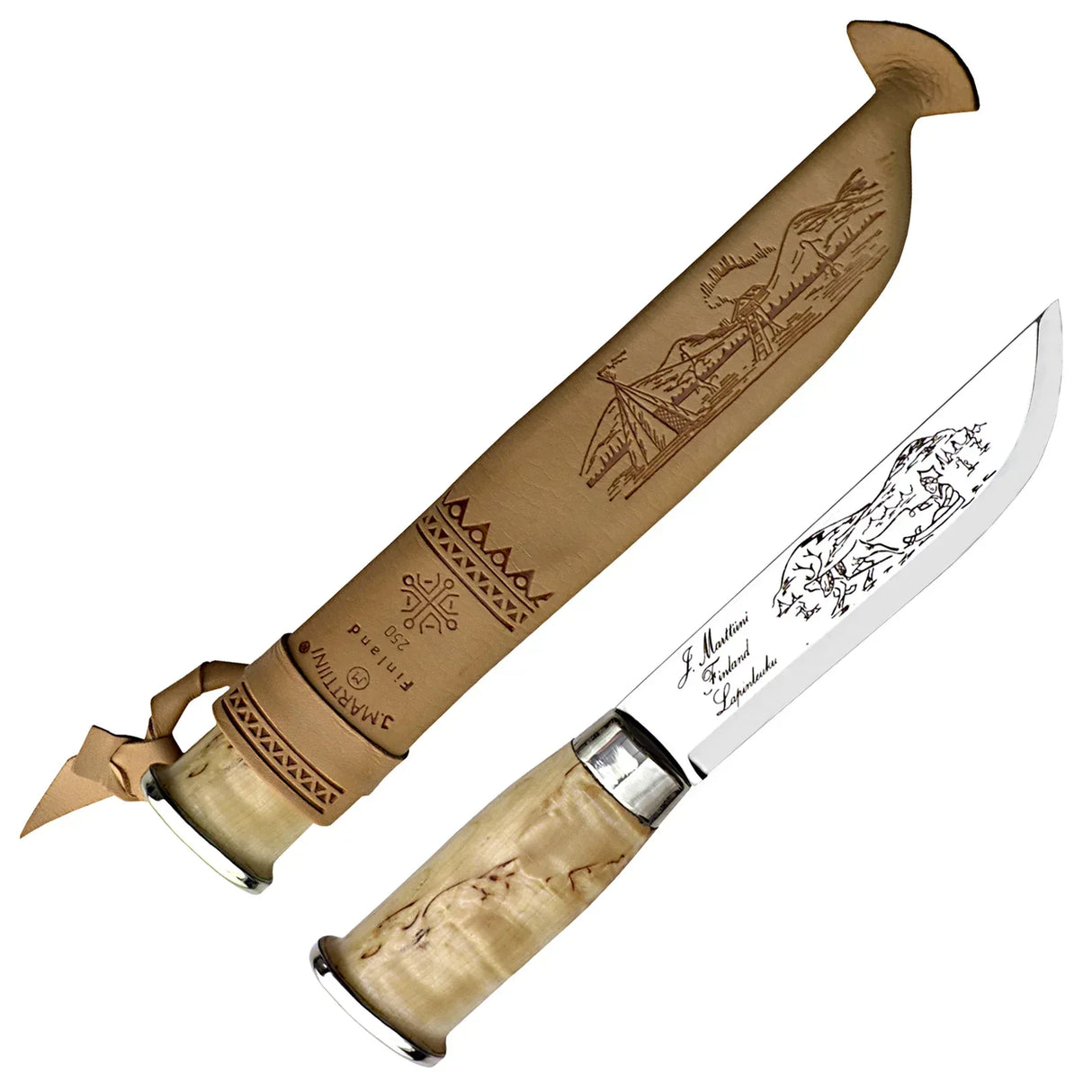 Marttiini Lapinleuku 250 puukko - Happy Angler