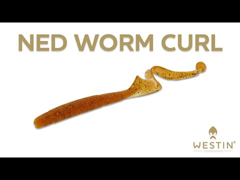 Westin NED Worm Curl Dark Water Mix 12 cm jigi 5 kpl/pkt
